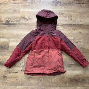 Columbia Omni-Tech Waterproof Insulated Hooded Jacket Womens Large